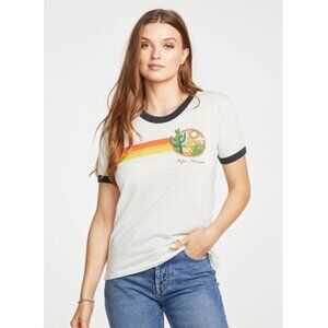 Chaser New Mexico Ringer Graphic Print Tee New With Tags Sizes X-Small, Small